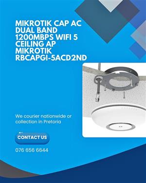 MikroTik CAP AC Dual Band 1200 Mbps Wifi 5 Ceiling AP MIKROTIK RBCAPGI-5ACD2ND