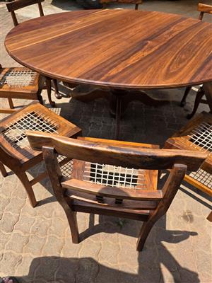 Dining Room Kiaat Wood 8 Seater & Buffet