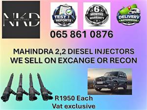 MAHINDRA 2,2 DIESEL INJECTORS WE SELL ON EXCHANGE OR RECON IRENE