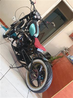 Motorcycle custom built bobber 250cc turbo 