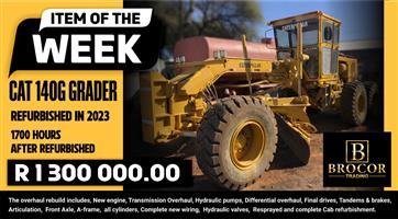 CAT 140G GRADER ON SPECIAL