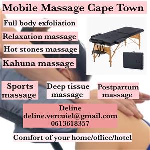 Professional massage services 