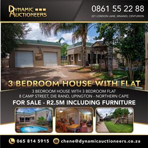 FULLY FURNISHED 3-BEDROOM RESIDENTIAL PROPERTY IN UPINGTON FOR SALE