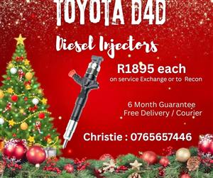 Toyota D4D Diesel Injectors for sale