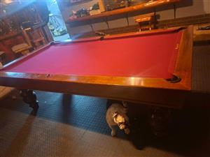 Slate Top Solid Wood Union Billiards Pool Table