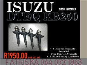 ISUZU DTEQ KB250 DIESEL INJECTORS FOR SALE ON SAME DAY SERVICES