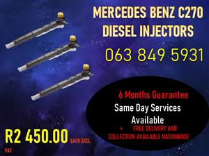 MERCEDES C270 DIESEL INJECTORS 