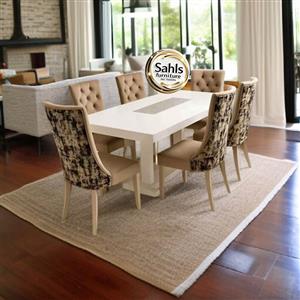 Modern stylish 7pc dining room suite  6 chairs and table @very special price 