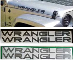 Jeep bonnet side stickers decals vinyl graphics