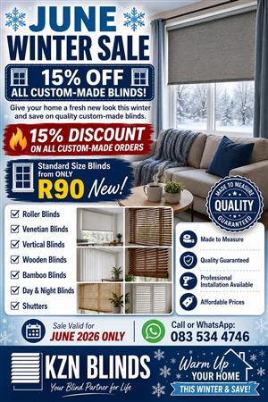 KZN BLINDS SALE !!!