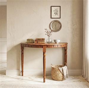 Oak Halfmaantafel