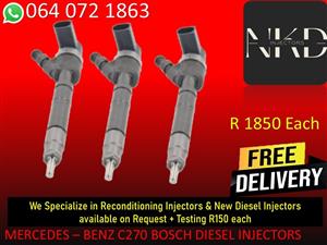 DIESEL INNJECTORS FOR MERCEDES C270 BOSCH DIESEL INJECTORS FOR SALE