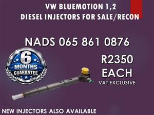 VW BLUEMOTION DIESEL INJECTORS AVAILABLE