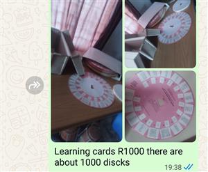 Selling study cards metric English about 1000 cards with box selling for R1000 