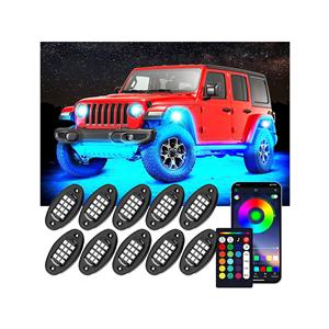 LED RockLights Undercar Lighitng Kit - with Mobile App Control (10 light set)