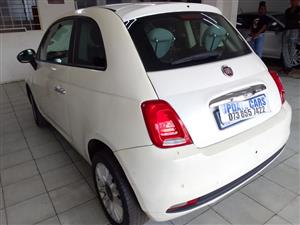 2020 Fiat 500. 0.9 Automatic White petrol Sunroof km 