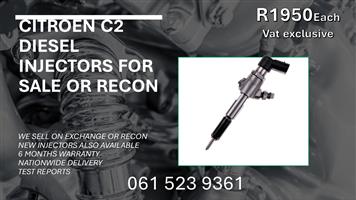 CITROEN C2 DIESEL INJECTORS FOR SALE WITH TEST REPORTS 