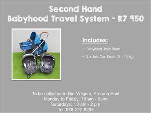 Second Hand Babyhood Travel System 