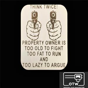 Think Twice Wall Sign