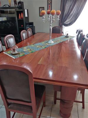 10 Seater Wooden Dinning Room Set 3m X 1.5 m