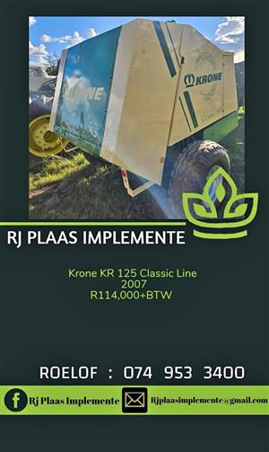 Krone KR 125 Classic Line baler