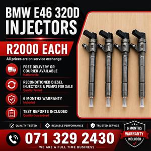 BMW E46 320 INJECTORS FOR SALE WITH WARRANTY 