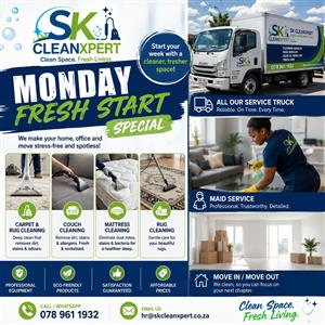 Start your week with a cleaner, fresher space with SKCleanXpert! 