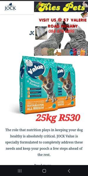 Jock value dog nutrition