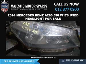 2014 Mercedes Benz A200 cdi headlight right front for sale