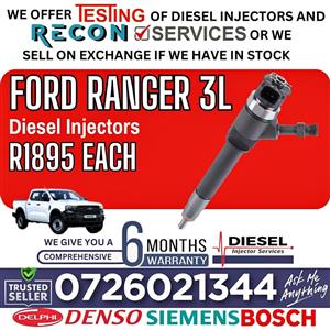 Ford Ranger 3L diesel injectors for sale