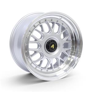 17″ NDT-10 4/100 & 5/100 Silver Machine Lip with Rivets Alloy Wheels