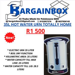 35L HOT WATER URN TOTALLY HOME