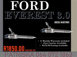 Ford Everest 3.0 Diesel injectors for sale on same day service