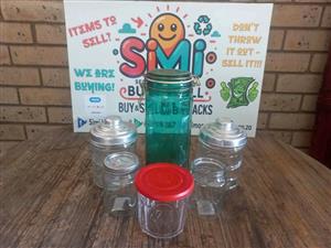 Various Glassware Jars