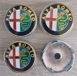 Alfa Romeo wheel centre caps badges