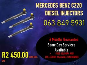 MERCEDES BENZ C220 DIESEL INJECTORS 