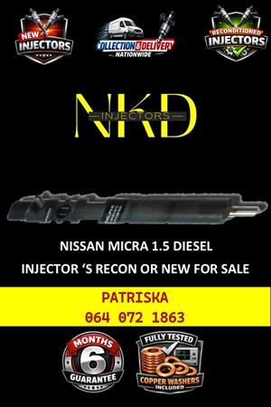 NISSAN MICRA 1,5 -PERFORMANCE DIESEL INJECTORS FOR SALE 