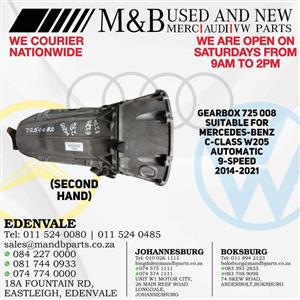 Gearbox 725 008 (Second Hand) Suitable for Mercedes-Benz C-Class W205 Automatic 9-Speed 2014-2021
