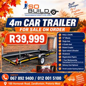 4m Car Trailers for sale on order