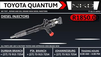 Toyota Quantum Diesel Injectors
