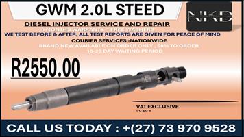 GWM 2.0L STEED 5 Diesel Injectors 