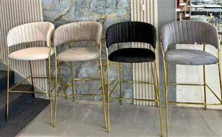 High bar stools available in 4 colour