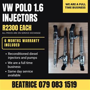 VW POLO 1.6 INJECTORS FOR SALE WITH WARRANTY INCLUDED 