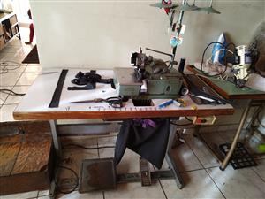 Industrial Sewing machines x 2 and 1 Industrial Overlock Machine