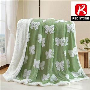 Bow sherpa blankets for sale Queen size  Assorted colour options  Online orders only