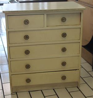 White chest of drawers S031008F #Rosettenvillepawnshop