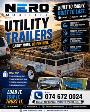CARRY MORE. GO FURTHER. Utility trailers
