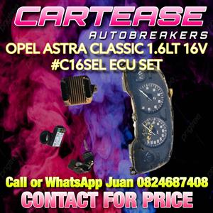 OPEL ASTRA CLASSIC 1.6LT 16V #C16SEL ECU SET