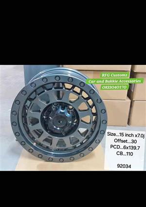 15 inch 6x139.7pcd bakkie wheels