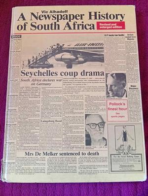 A news paper history of South Africa  Hard cover